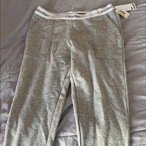 Grey Calvin Klein sweatpants